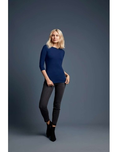 A-ANL2455-WOMEN'S STRETCH 3/4 SLEEVE TEE
